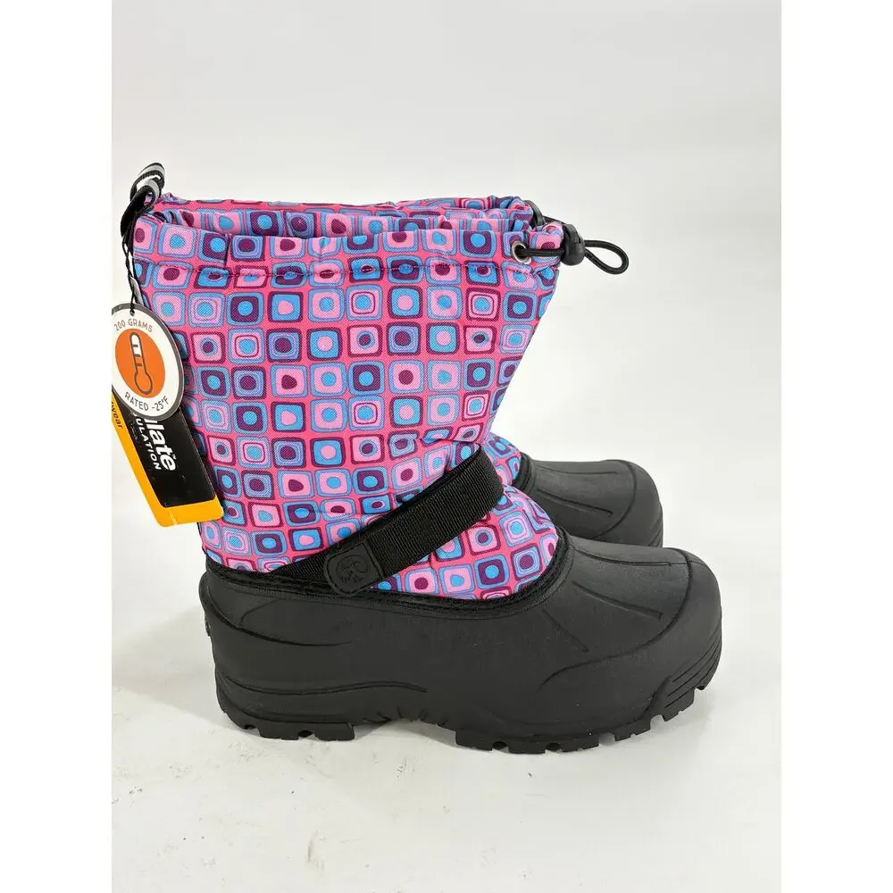 Northside Girls Frosty Snow Boots 5 NWT Youth Girls Kids Pink Insulated Winter